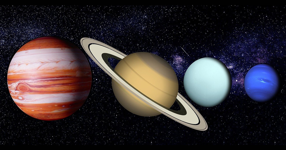 immagine di alcuni pianeti