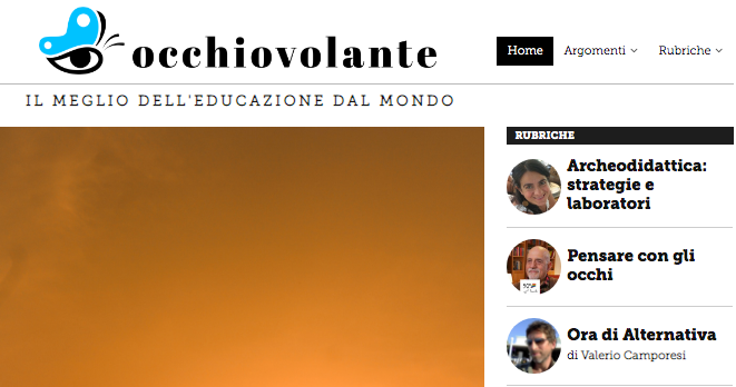 Homepage del magazine online occhiovolante.com