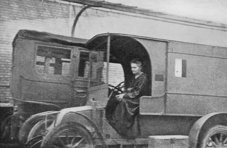Marie Curie Mobile X Ray Unit, public domain